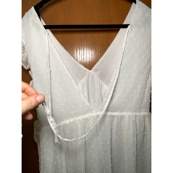 Alterd State - White Polka Dot - Ruffle Tie Dress - Picture 5 of 14